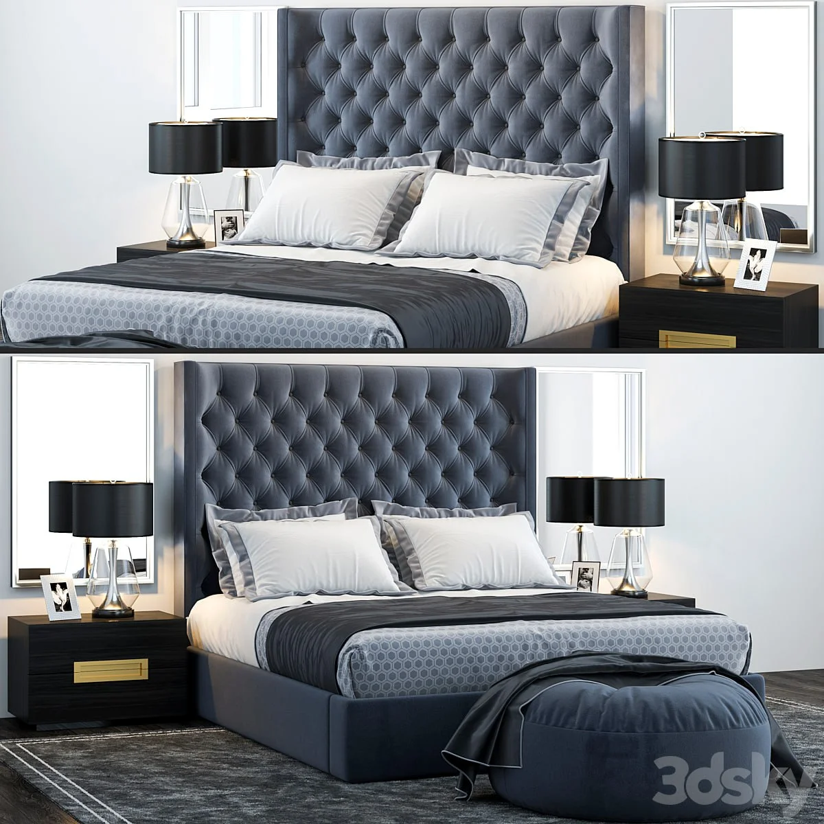 Restoration Hardware Zadie Tufted Bed